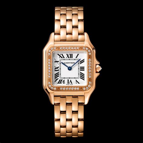 cartier panthere montre or|cartier panthere diamond watch.